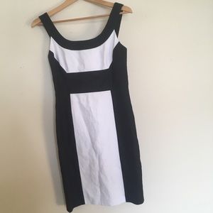 Maggy London Linen Colorblock Dress